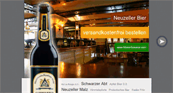 Desktop Screenshot of neuzeller-bier.de